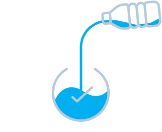 bottle with water